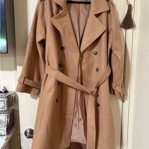 Nasty Gal Camel Trench Coat